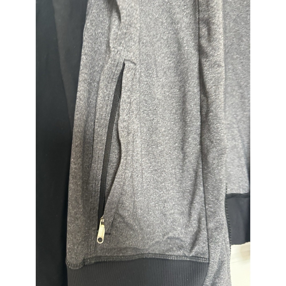 Lululemon Jacket Men M Gray/Black Full Zip Stretch Zip Pockets Pre-Owned Casual - Picture 5 of 10